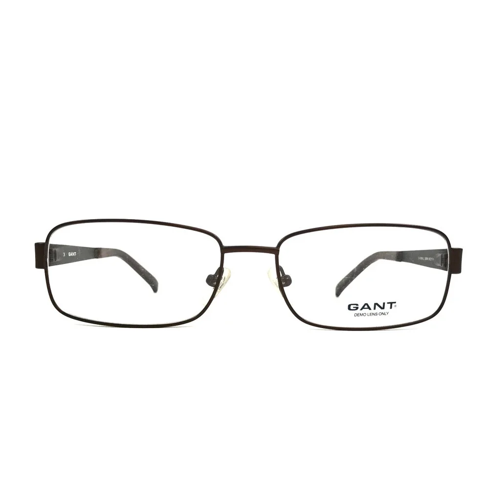 GANT Eyeglasses Frames G KIMBALL SBRN Satin Brown Rectangle Wire 56-17-140